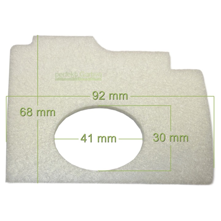 Filtru aer perfektGarten pentru drujbă 1 buc, dimensiuni detaliate în galerie