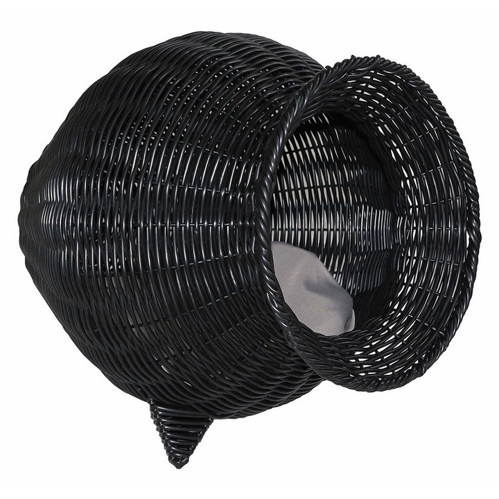 Pat animale plastic negru textil bej 40 x 45 cm