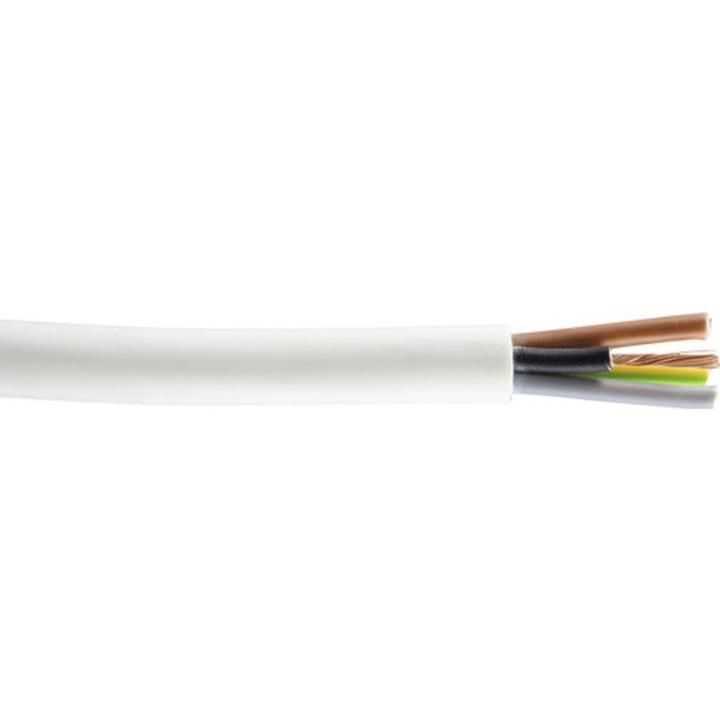 Cablu electric MYYM H05VV-F 4x1, 5mm alb 25m