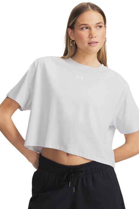 Under Armour, Къса тениска Rival Boxy, Светло сив