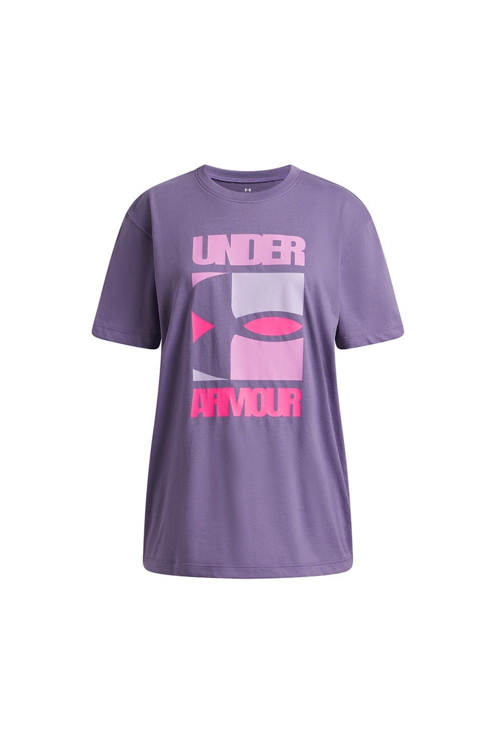 Under Armour, Tricou supradimensionat cu logo, Violet prafuit, 127-137 CM