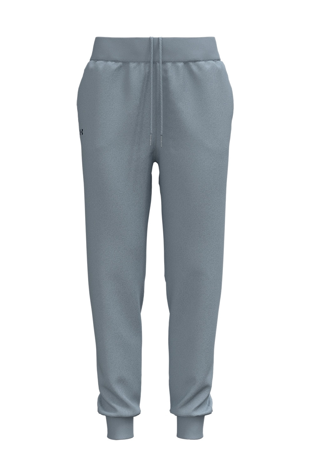 Under Armour, Pantaloni cu talie inalta pentru antrenament Rival, Albastru prafuit, M