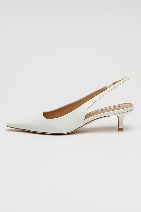 Steve Madden, Заострени обувки Kari от еко кожа, Бял