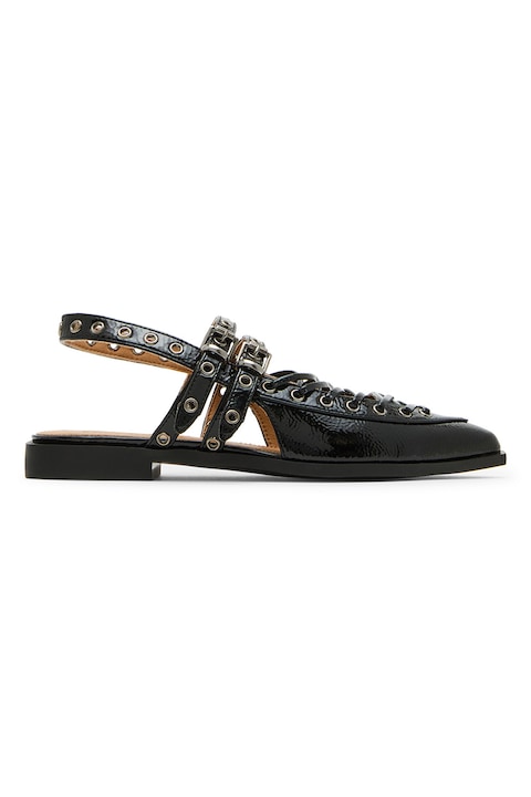 Steve Madden, Pantofi slingback din piele, Negru