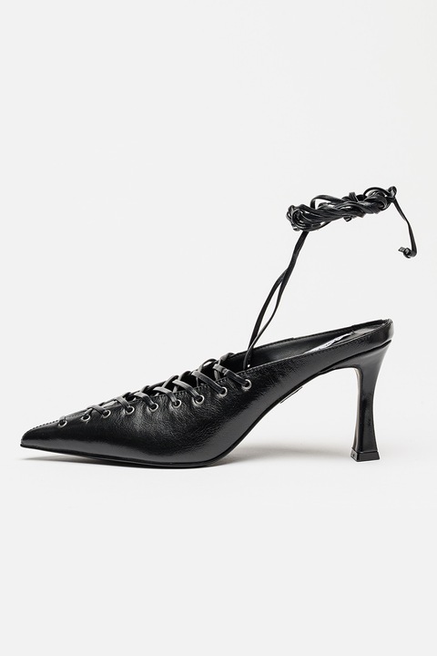 Steve Madden, Pantofi slingback din piele Lacelle, Negru
