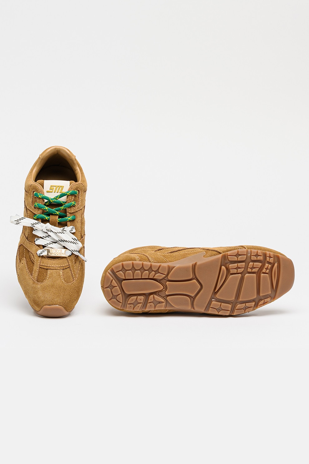 Steve Madden, Pantofi sport Asiel din piele intoarsa cu detalii