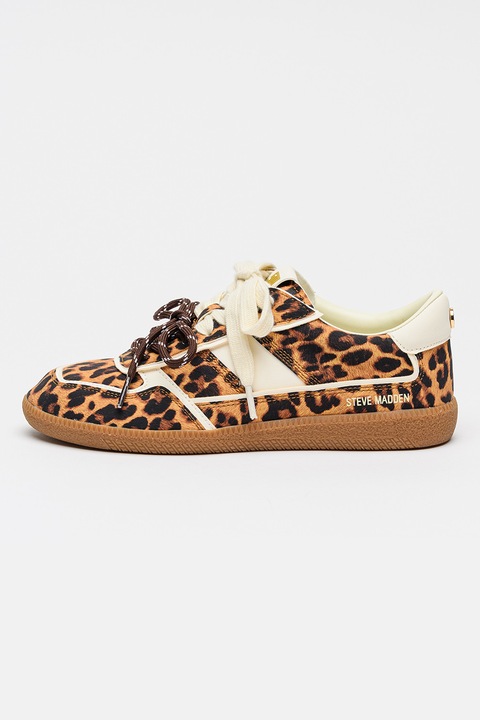 Steve Madden, Pantofi sport Augustine low-cut, Maro inchis/Maro scortisoara