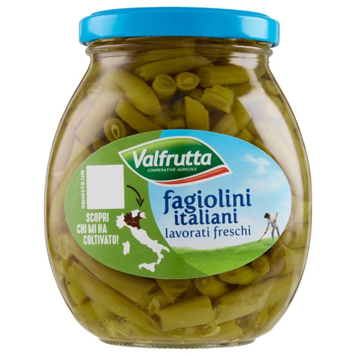 Conserva legume, Valfrutta, fasole verde, 360g