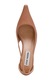 Steve Madden, Pantofi de piele cu varf ascutit si decupaje, Roz somon