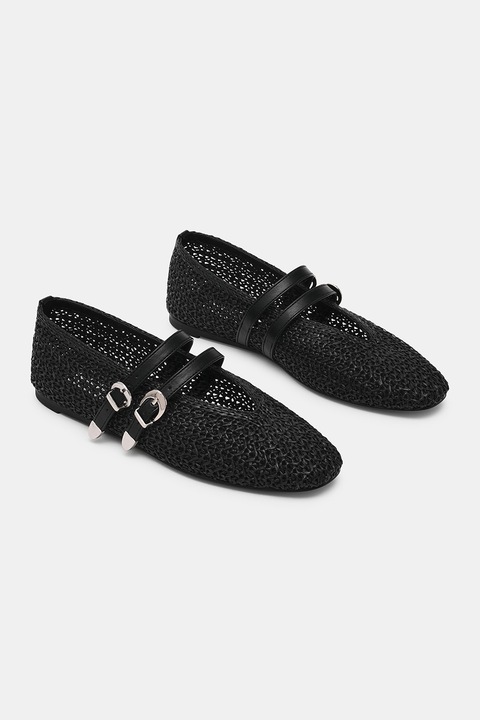 Steve Madden, Balerini cu varf patrat, Negru