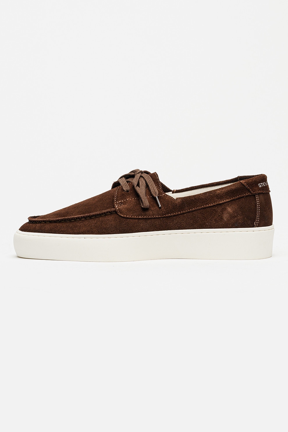Steve Madden, Pantofi loafer din piele intoarsa cu logo discret
