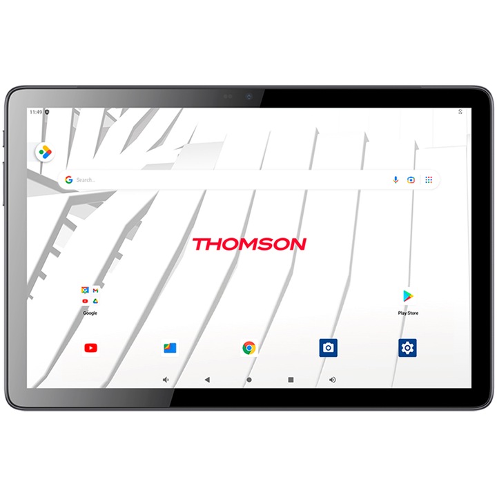Tableta THOMSON TEOX10 LTE, Procesor MediaTek MTK8788 Octa-Core, Ecran FHD IPS 10.1" 1920x1200, 8GB RAM, 128GB Flash, 5MP, Wi-Fi, Bluetooth, 4G LTE, Android Argintiu