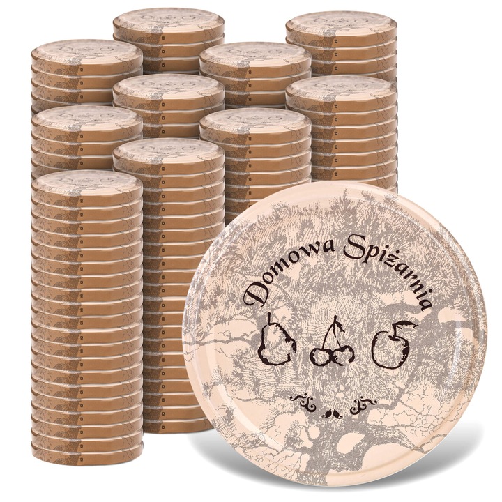 Capace pentru borcane, KADAX, fi 66 mm, set 200 buc, metalice, sigilate