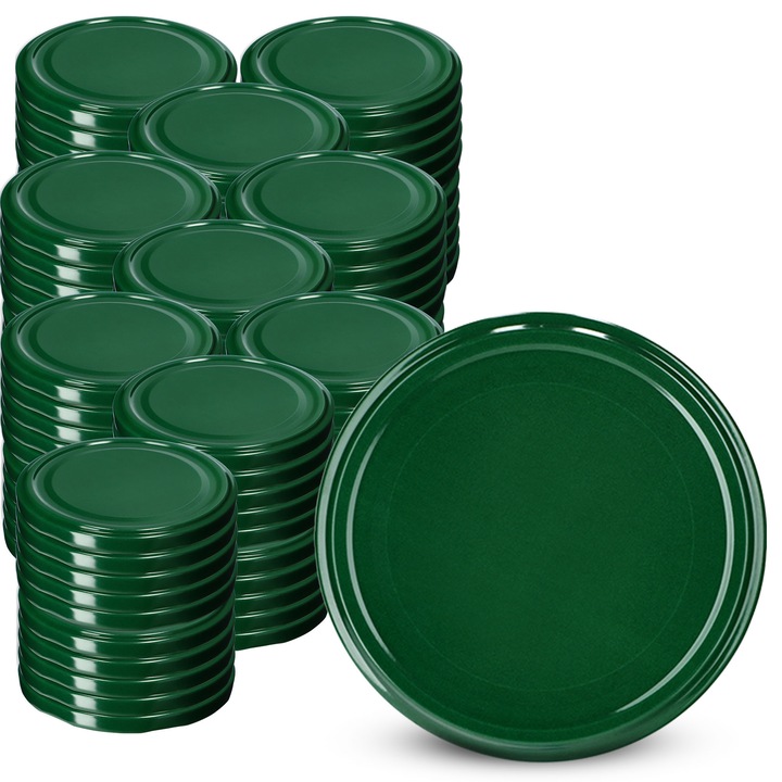 Capace pentru borcane, KADAX, Fi 63 mm, set 100 buc, aurii