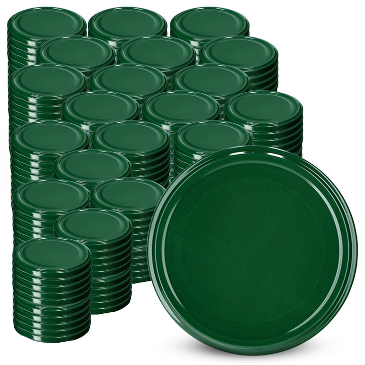 Capace pentru borcane KADAX, Fi 63 mm, set 200 buc, culoare aurie