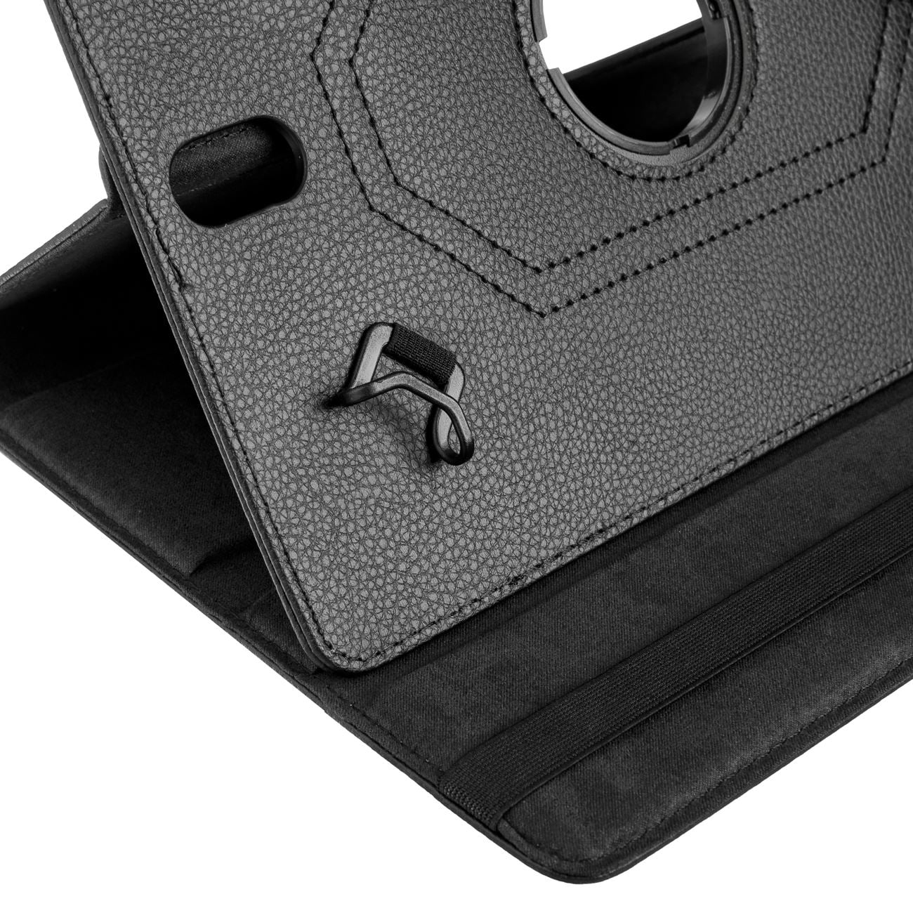 Husă rotativă neagră pentru tabletă 10-11", protecție, rotire 360°