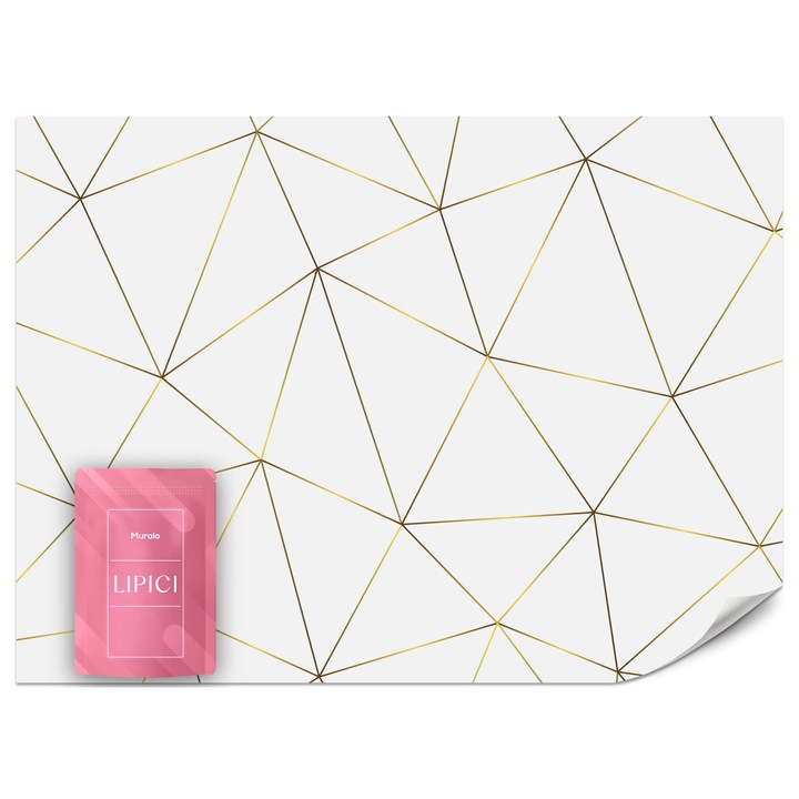 Fototapet Muralo Model Geometric 150x105 Glamour Modern Pentru Dormitor