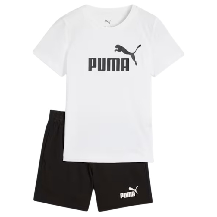 Set PUMA Essentials Matching Sets 55255, Alb/Negru