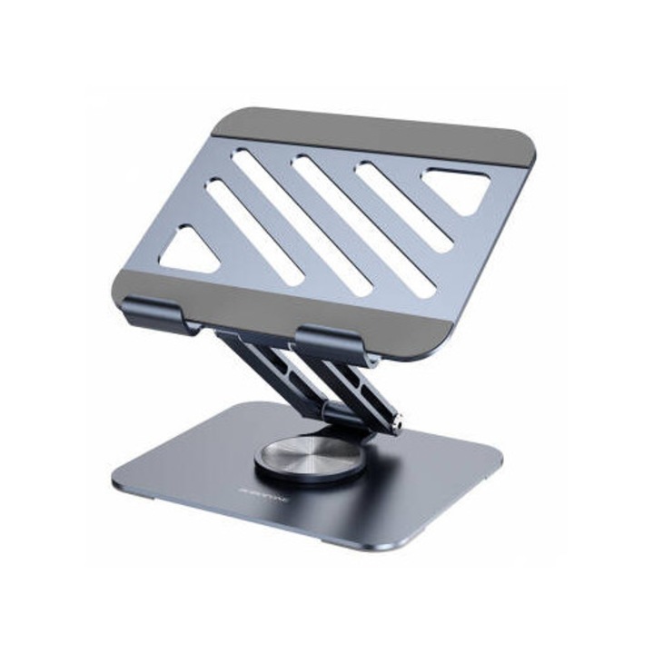 Suport laptop Borofone BH115 Vito gri, 12.9 inch, aluminiu, silicon antiderapant