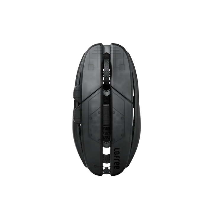 Безжична гейминг мишка Lofree Hypace Jet Black, 2.4Ghz, BT, 40000 DPI, 8k Hz