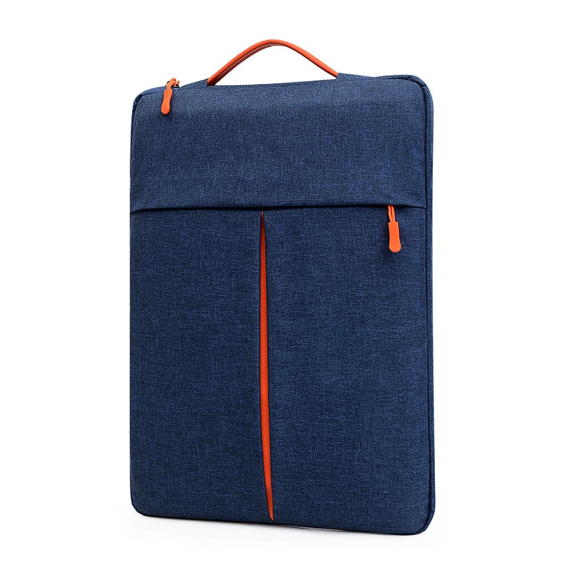 Geanta pentru laptop de 15 inch, cu design ergonomic, impermeabila si rezistenta la abraziune, design elegant, 27 x 3 x 38 cm, portabila, albastra