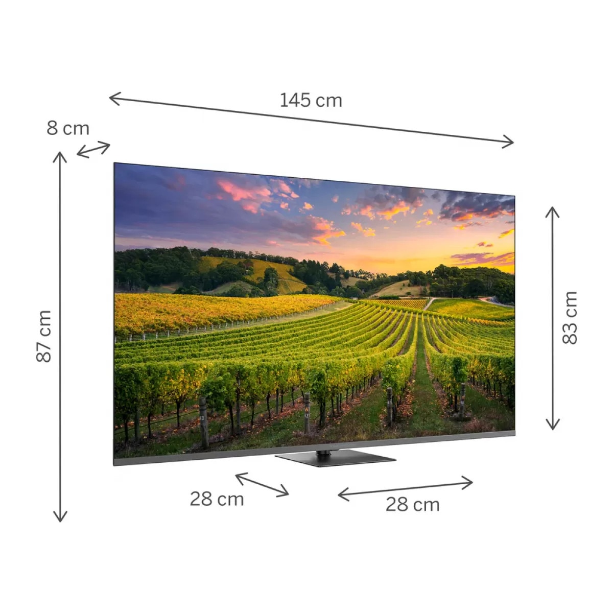 Televizor Smart Thomson 65QG5C14 QLED Google TV 65Inch / 164CM Ultra HD 4K Dolby Atmos 144Hz Gri Inchis
