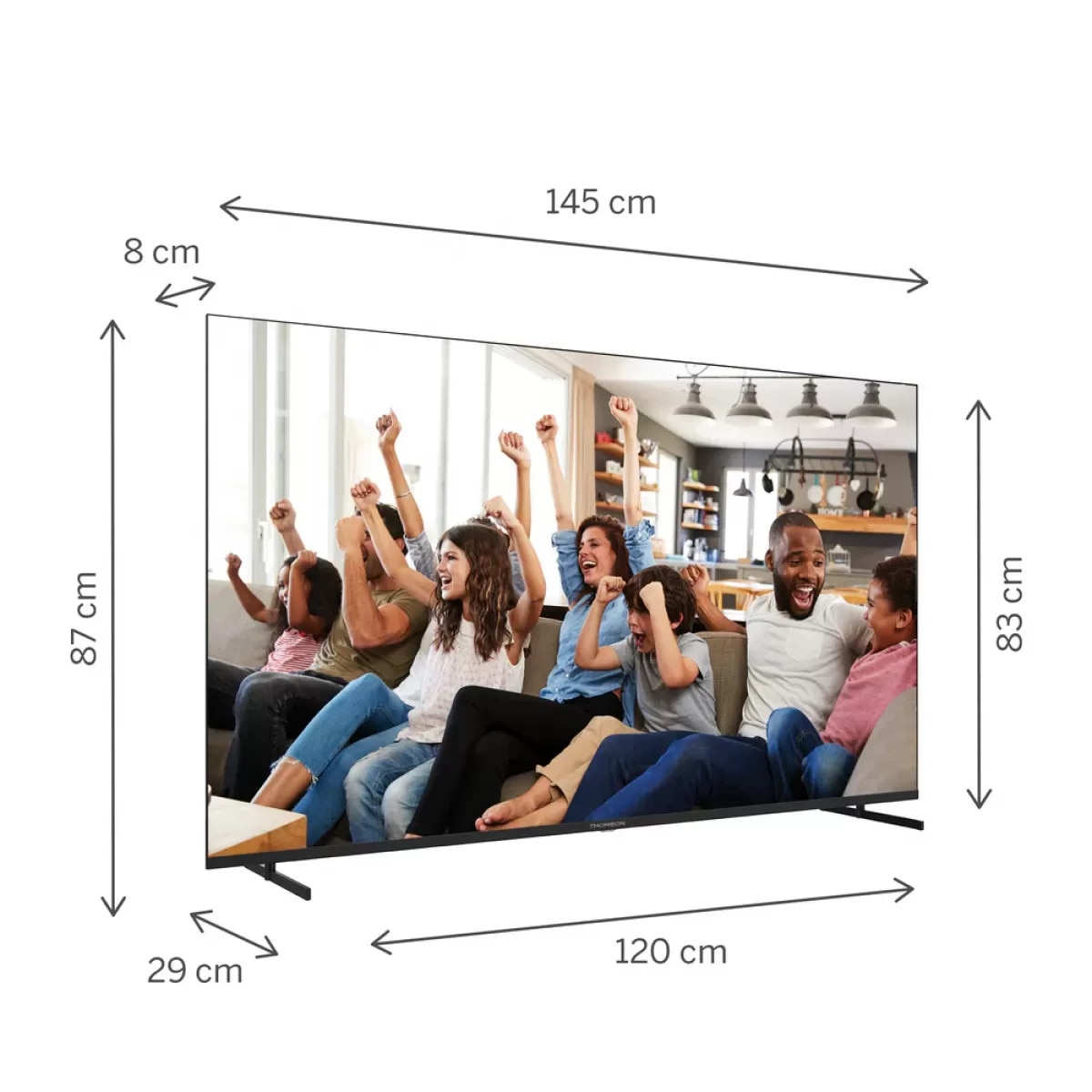 Televizor Smart Thomson 65UG4S14 4K UHD, Direct LED, Dolby Audio, Negru, 65Inch x 164CM