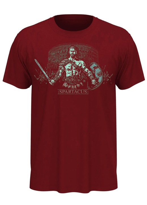 Tricou Spartacus – Gladiatorul Trac, grena