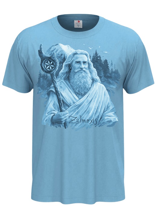 Tricou Zalmoxis, bleu pastel