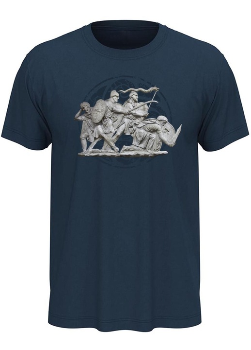 Tricou Dacii pe Columna, bleumarin