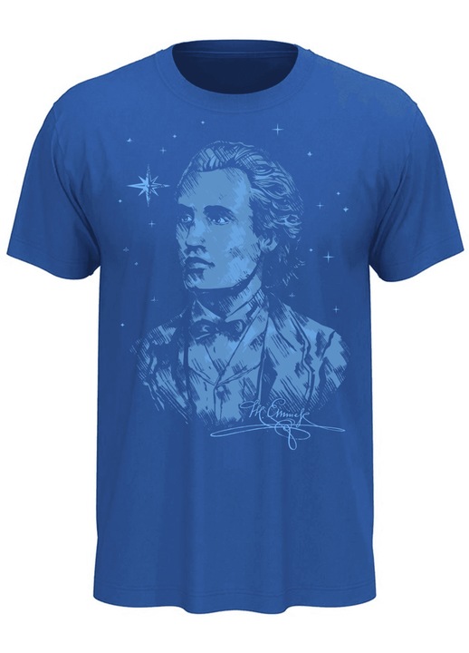 Tricou Eminescu, albastru