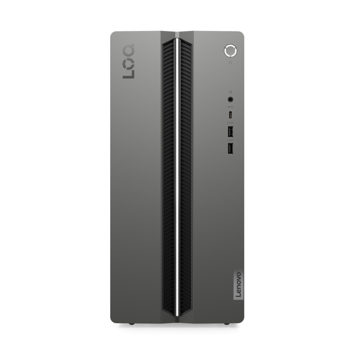 Настолен компютър All-in-One Lenovo LOQ Tower 17IRR9, Intel Core i5-14400, 10C (6P + 4E) / 16T, P-ядро 2.5 / 4.7GHz, E-ядро 1.8 / 3.5GHz, 20MB Intel Smart Cache, AMD Radeon RX 7600 8GB GDDR6, RAM 1x 24GB UDIMM DDR5-4800, Два DDR5 UDIMM слота, Двуканален