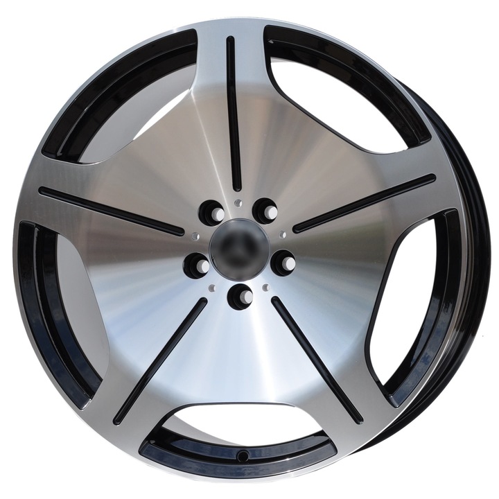 Set (4 bucati) jante fbx035 18x8 5x112 ET35 - MB - lustruit + negru