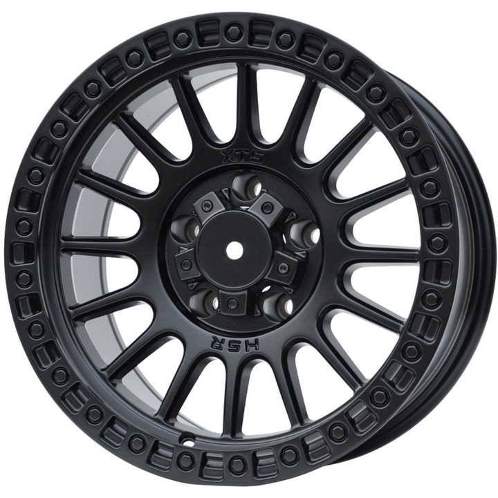 Set jante aluminiu PDW 0370 16x8 ET-15, negru mat, 4 bucati