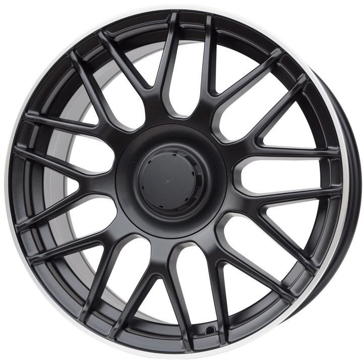 Set 4 jante aluminiu PDW 3368, 17x7.5 inch, negru cu polerat, PCD 5x112, ET35