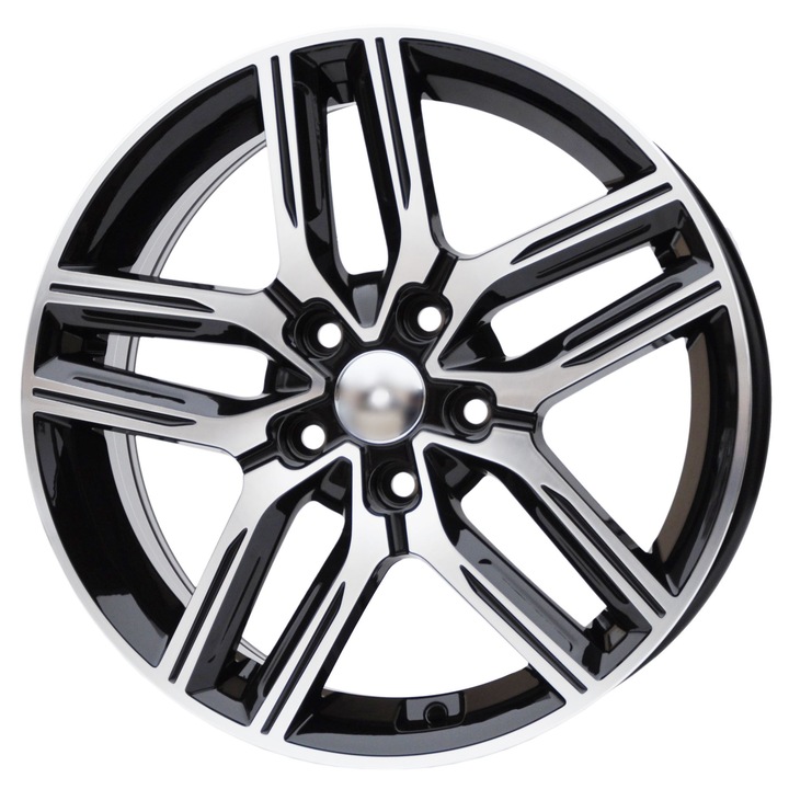 Set 4 jante aluminiu PDW 1227, 17x6.5, 5x114.3, finisaj MBPC - negru mat