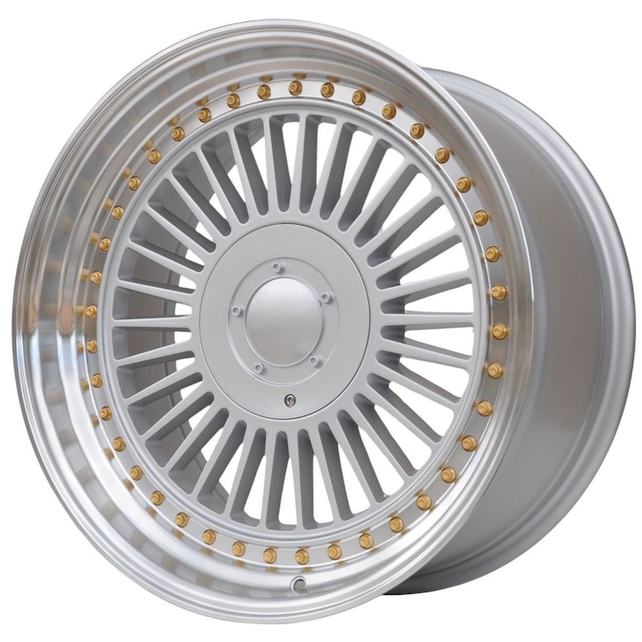 Set 4 jante aluminiu PDW 2413 19x9/10 5x120 ET20, finisaj lustruit + argintiu