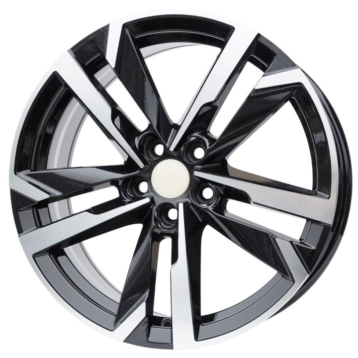 Set 4 jante aluminiu PDW FBX254 17x7 5x100 ET39, lustruit + negru