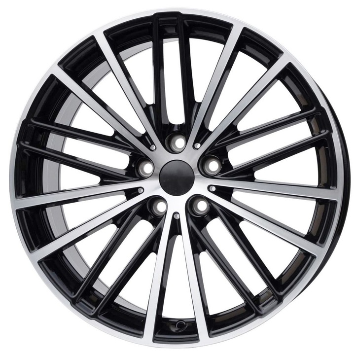 Set 4 jante PDW 3071 aluminiu 19x8 ET30, finisaj lustruit + negru, PCD 5x112