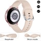 Curea Silicon compatibila cu Amazfit Active/GTR Mini/Bip3 pro/Bip3/GTS4 Mini/GTS 3/GTS2e/GTS2mini/GTS 2/ pop pro/pop/BIP U/GTR 42mm/GTS/BIP/BIP lite/Bip1S Casey Studios, Ajustabila, Silicon Moale placut la atingere, Pink Sand