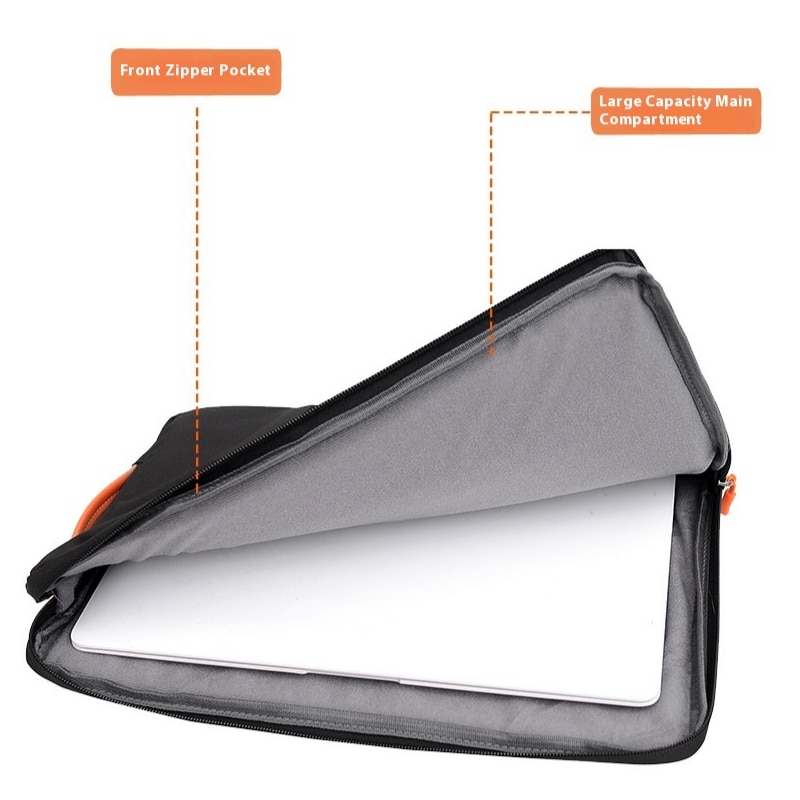 Geantă laptop Aiorber 15 "6", gri, 27x38x3cm, rezistentă la apă, compartimente multiple