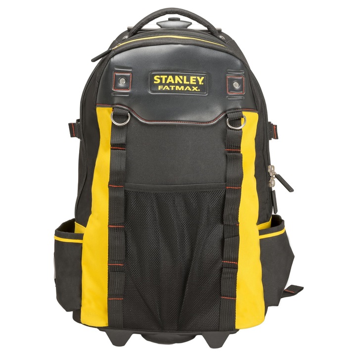 Rucsac de lucru Stanley FatMax, impermeabil, maner telescopic, 36x23x54cm, negru
