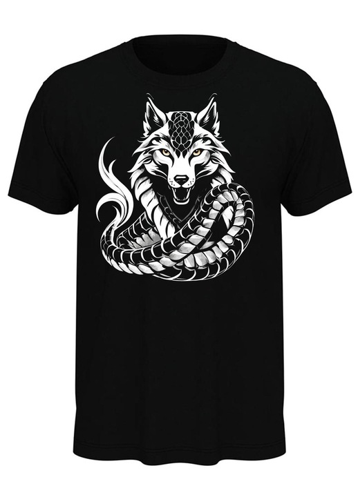Tricou Lup Dacic incolacit, Negru