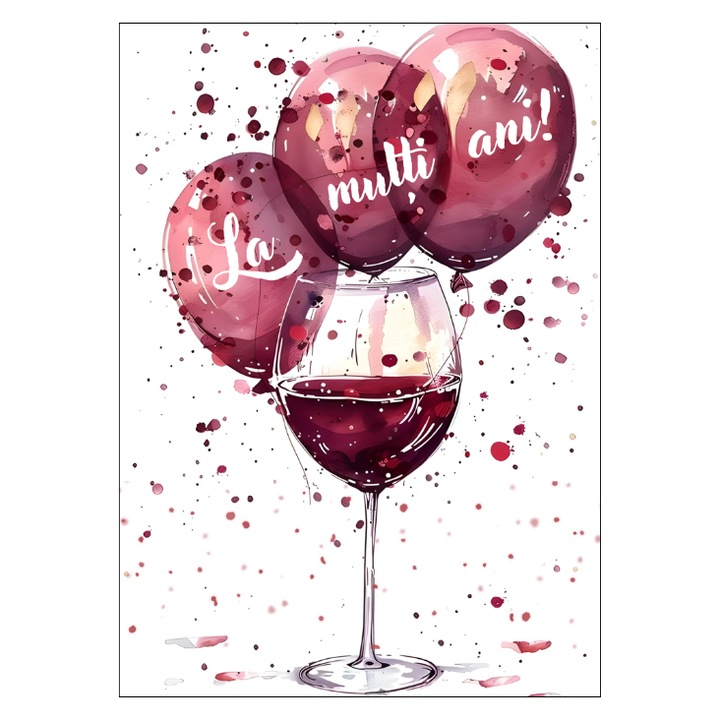 Felicitare 13x18 cm cu plic – Aniversare/Zi nastere, model 1