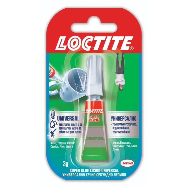 Loctite ragasztó, hőálló, átlátszó, 3 g, 1 szett