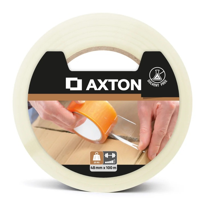 Лента Axton, 48 мм x 100 м, прозрачна, комплект 1 бр.