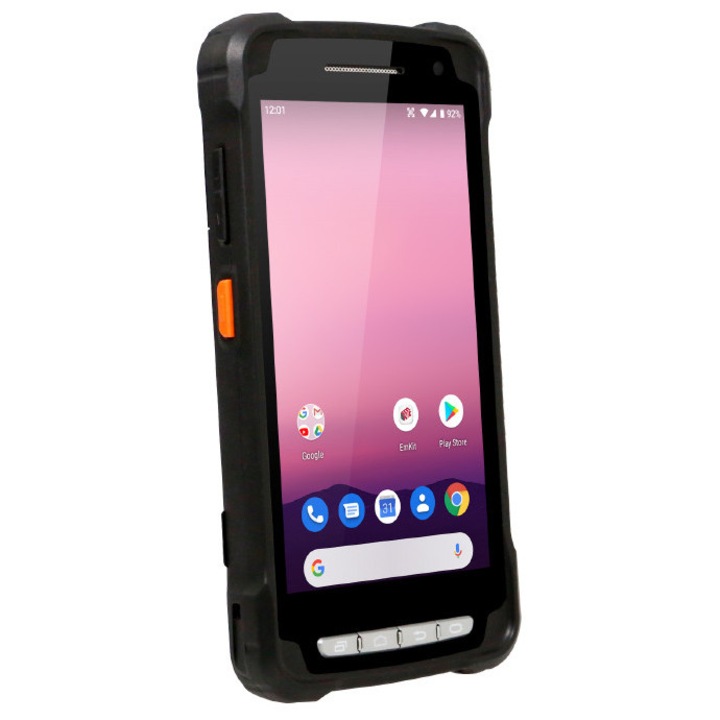 Cititor de coduri de bare Point Mobile PM90G6, 5", 4GB RAM, 64GB stocare, 1D & 2D, IP67, negru