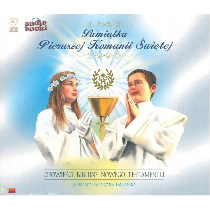 Az elsőáldozás emléke, hangoskönyv CD, bibliai történetek, 12 CD, dupla szett