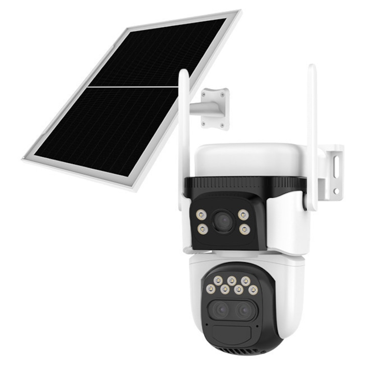 Camera supraveghere video PNI IP9441S4, 4MP, P2P, WDR, Dual Illumination, slot microSD, 12V, POE, IP67