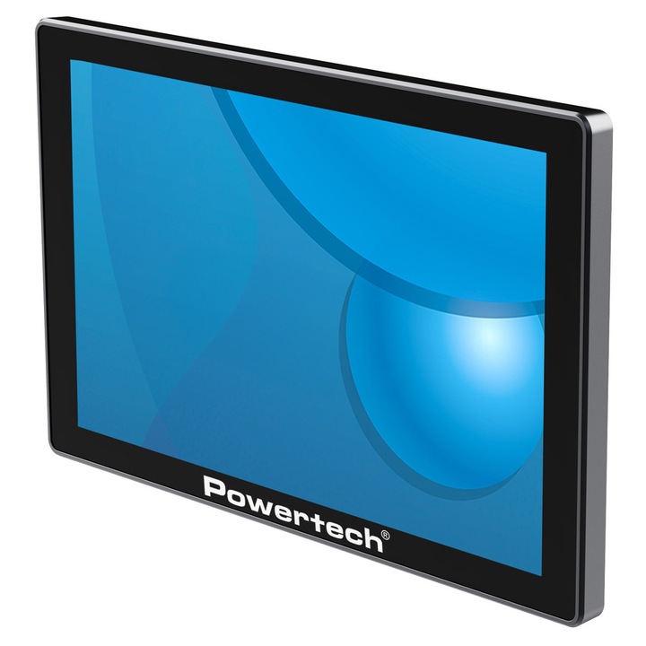 Monitor POS Powertech 10.1", LCD 1024x600, HDMI, negru